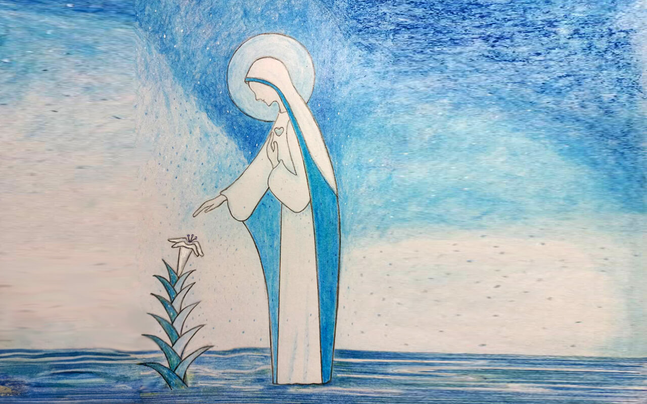 我是上主的婢女，願照祢的話成就與我。