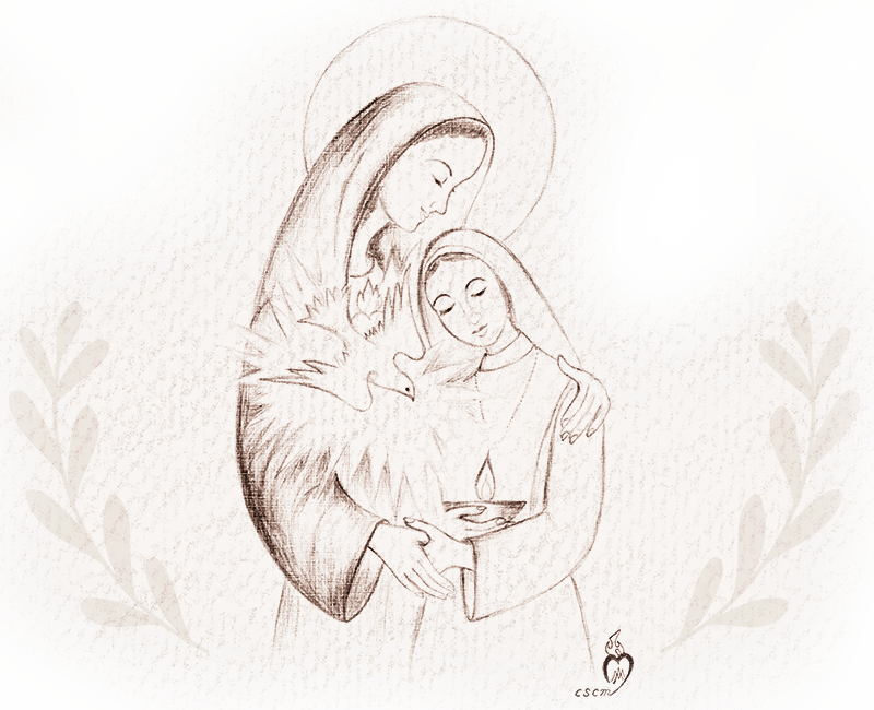 效學聖母 - 默觀耶穌、充滿耶穌、傳揚耶穌